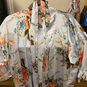 In Bloom Satin Floral Robe